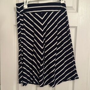Navy and white summer skirt